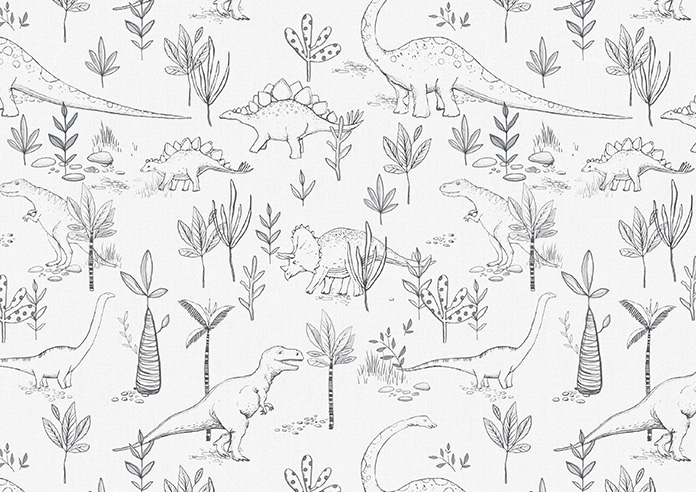 Dino Park, Anthracite - Twist&Fit Roman Blind - Image 7